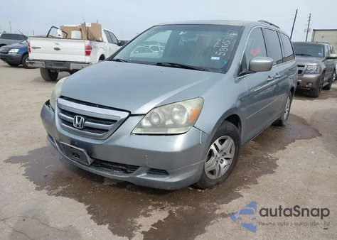 2005 Honda Odyssey Ex-L из США, поврежденный, VIN 5FNRL38605B057767